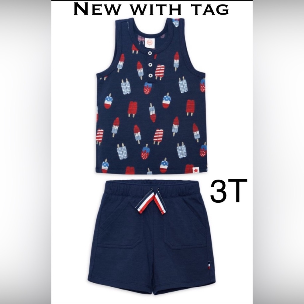 3T tank top outfit, 3T matching set, 3T NWT outfit, brand new with tag